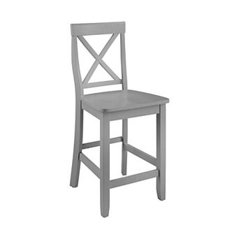 Crosley X-Back 2 pc Counter Stool Set