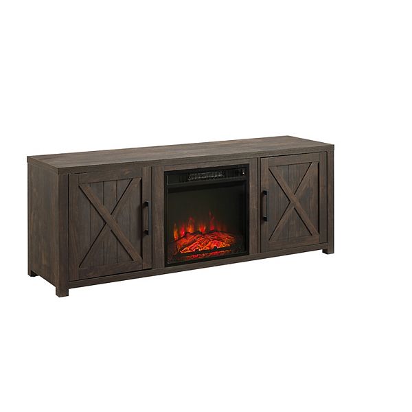 Crosley Gordon Electric Fireplace Farmhouse TV Stand