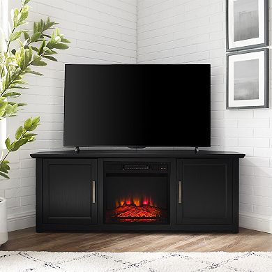 Crosley Camden Electric Fireplace Corner TV Stand