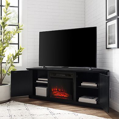 Crosley Camden Electric Fireplace Corner TV Stand
