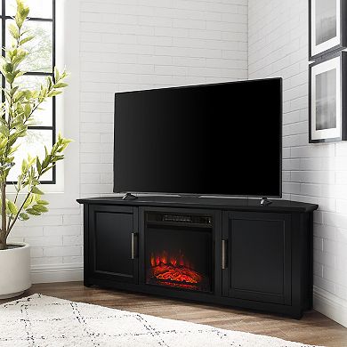 Crosley Camden Electric Fireplace Corner TV Stand