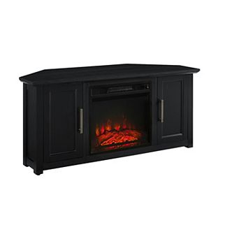 Crosley Camden Farmhouse Electric Fireplace Corner TV Stand