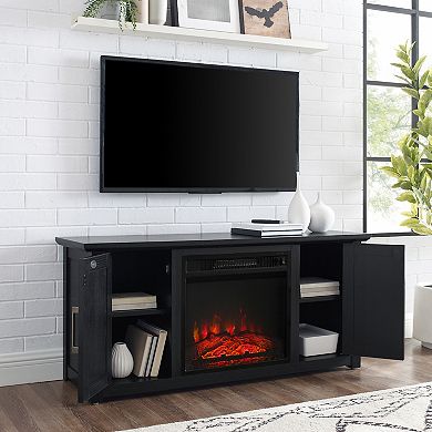 Crosley Camden Low Profile Electric Fireplace TV Stand