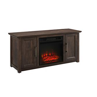 Crosley Camden Low Profile Electric Fireplace TV Stand
