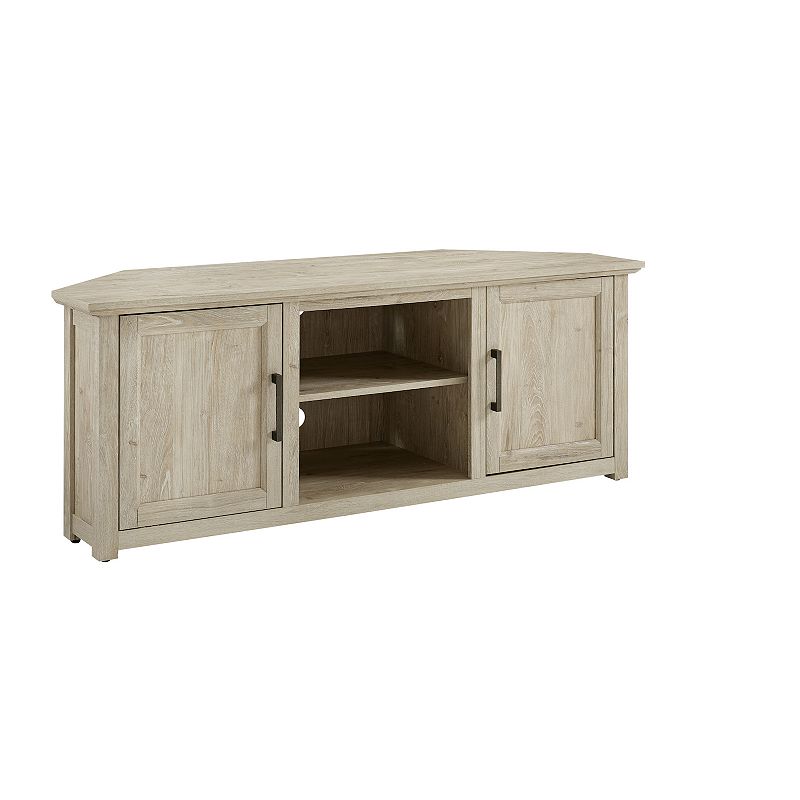 Crosley Camden 58-in. Wide Corner TV Stand, Frosted