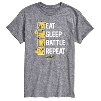 Men's Pokémon Eat Sleep Battle Repeat