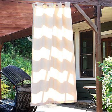 Sunnydaze Simple Outdoor Curtain Panel - Set of 2
