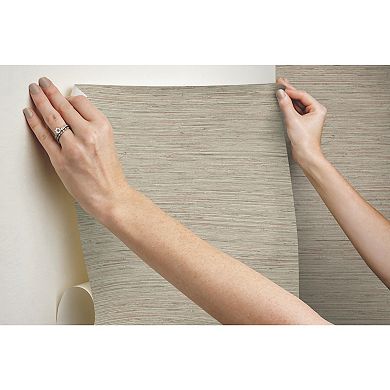 RoomMates Faux Grasscloth Peel & Stick Wallpaper