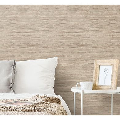 RoomMates Faux Grasscloth Peel & Stick Wallpaper