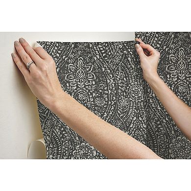 RoomMates Ornate Ogee Peel & Stick Wallpaper
