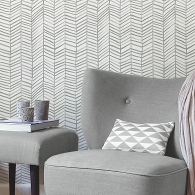 RoomMates Cat Coquillette Herringbone Peel & Stick Wallpaper