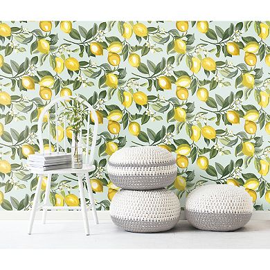 RoomMates Lemon Zest Peel & Stick Wallpaper