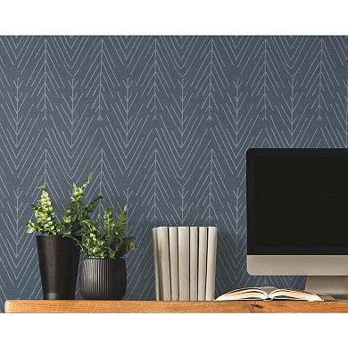 RoomMates Twig Hygge Herringbone Peel & Stick Wallpaper