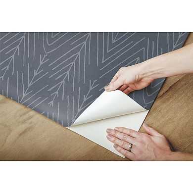 RoomMates Twig Hygge Herringbone Peel & Stick Wallpaper