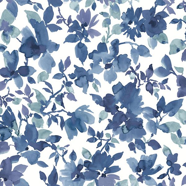 RoomMates Watercolor Floral Peel & Stick Wallpaper