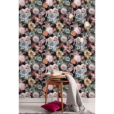 RoomMates Vintage Inspired Floral Peel & Stick Wallpaper