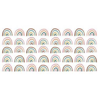 RoomMates Rainbow Peel & Stick Wall Decal 40 pc Set