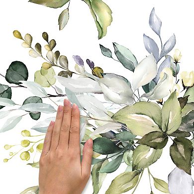 RoomMates Floral Watercolor Peel & Stick Wall Decal 18-piece Set