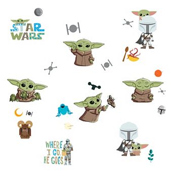 Star Wars The Mandalorian The Child aka Baby Yoda Peel & Stick Wall Decal 24 pc Set by RoomMates