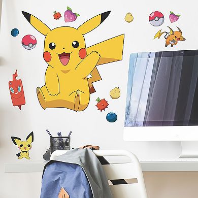 RoomMates Pokemon Pikachu Peel & Stick Wall Decal 14-piece Set