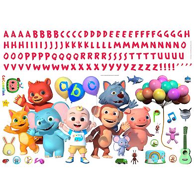 RoomMates Cocomelon Peel & Stick Wall Decals With Alphabet