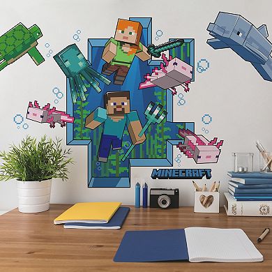 RoomMates Minecraft Peel & Stick Giant Wall Decal