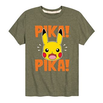 Boys 8-20 Pokemon Pikachu Pika Pika Graphic Tee