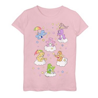 Girls 7-16 Care Bears Cathing Stars Figures Graphic Tee