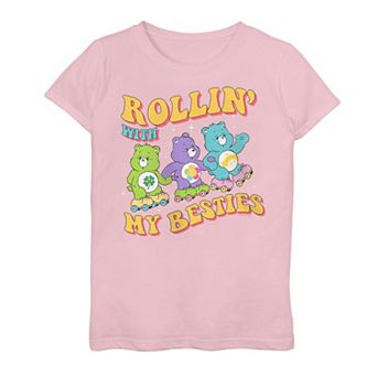 Girls 7-16 Care Bears Rolling With My Besties Graphic Tee