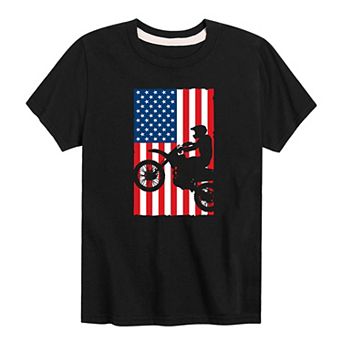 Boys 8-20 Motocross Americana Graphic Tee
