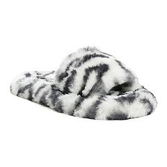 London Fog Lilly Women's Fuzzy Slippers