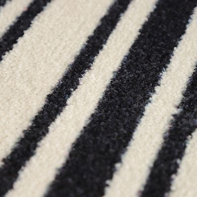 Bungalow Flooring ColorStar Timeless Stripe 22'' x 34'' Doormat