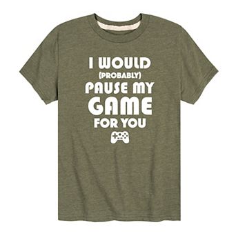 Boys 8-20 Pause My Game For You Graphic Tee