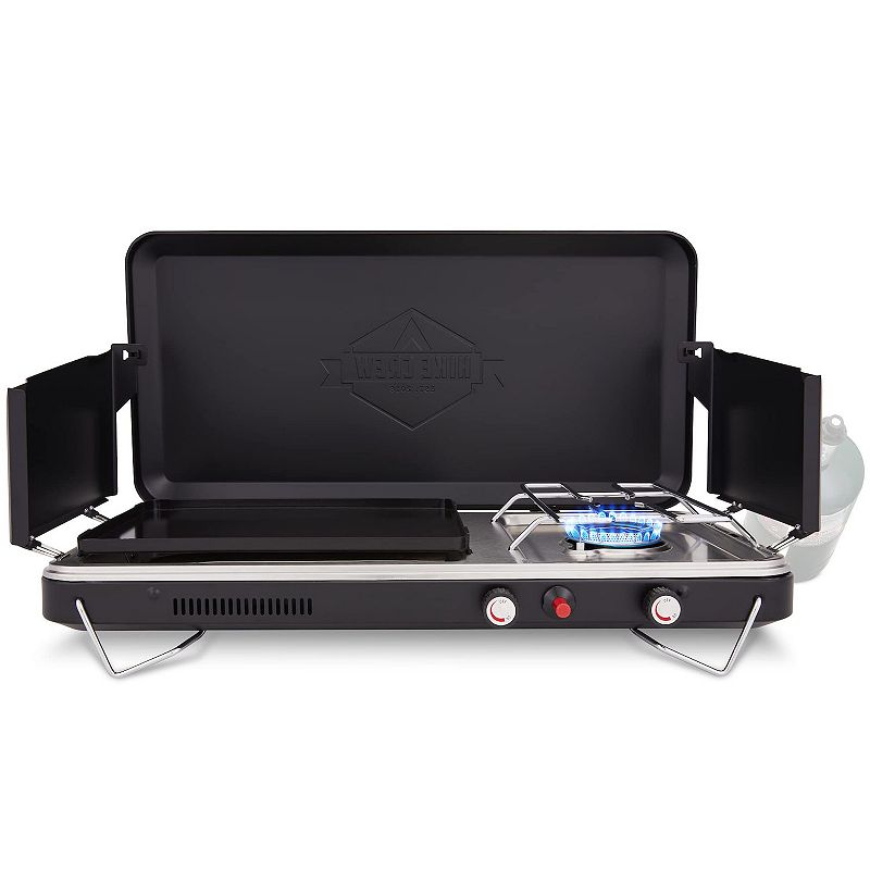 Stansport Single Burner 10000 BTU Propane Stove, Black/Silver