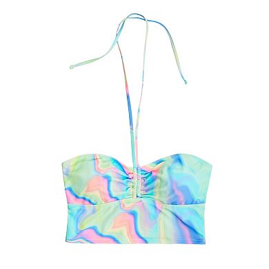Juniors' Ninety-Nine° Halter Bandeau Tankini