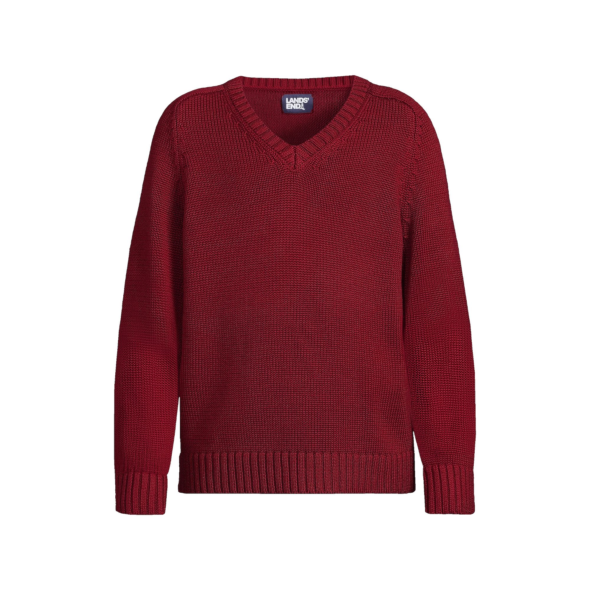 Boys 2-20 Lands End School Uniform V-neck Sweater, Boys, Size: XS(4/5), R