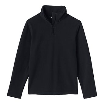 Kids 2-20 Lands' End School Uniform Lightweight Fleece Quarter Zip Pullover