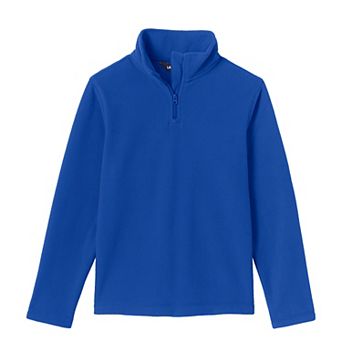 Kids 2-20 Lands' End School Uniform Lightweight Fleece Quarter Zip Pullover