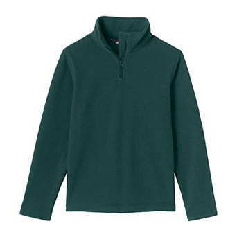 Kids 2-20 Lands' End School Uniform Lightweight Fleece Quarter Zip Pullover