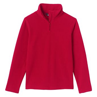 Kids 2-20 Lands' End School Uniform Lightweight Fleece Quarter Zip Pullover