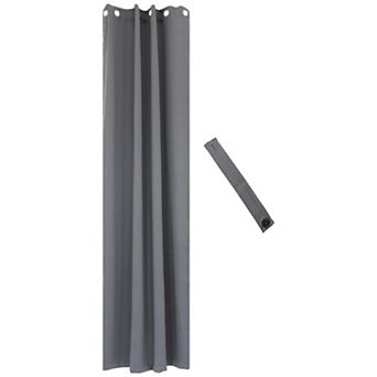 Sunnydaze Outdoor Blackout Curtain Panel with Grommets