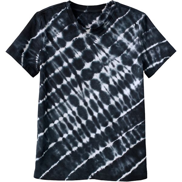 Boys 820 Husky Lands' End Short Sleeve Tie Dye Tee
