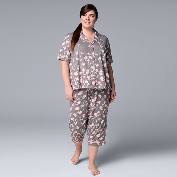 Women's Pajamas Plus Size Set Nightwear Sleepwear Pants Short