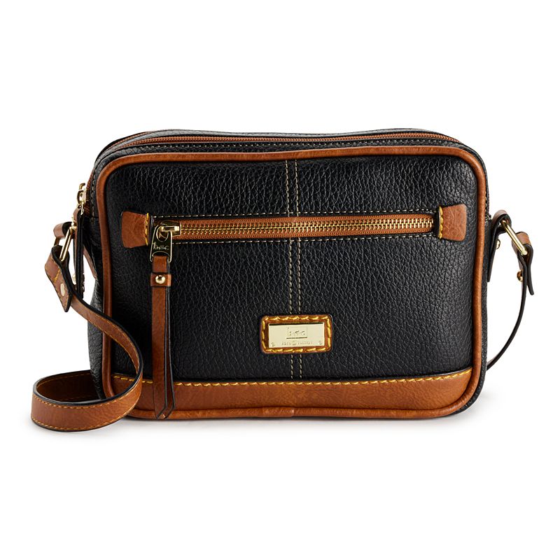 BOC Oakfield Camera Crossbody Bag, Black Saddle