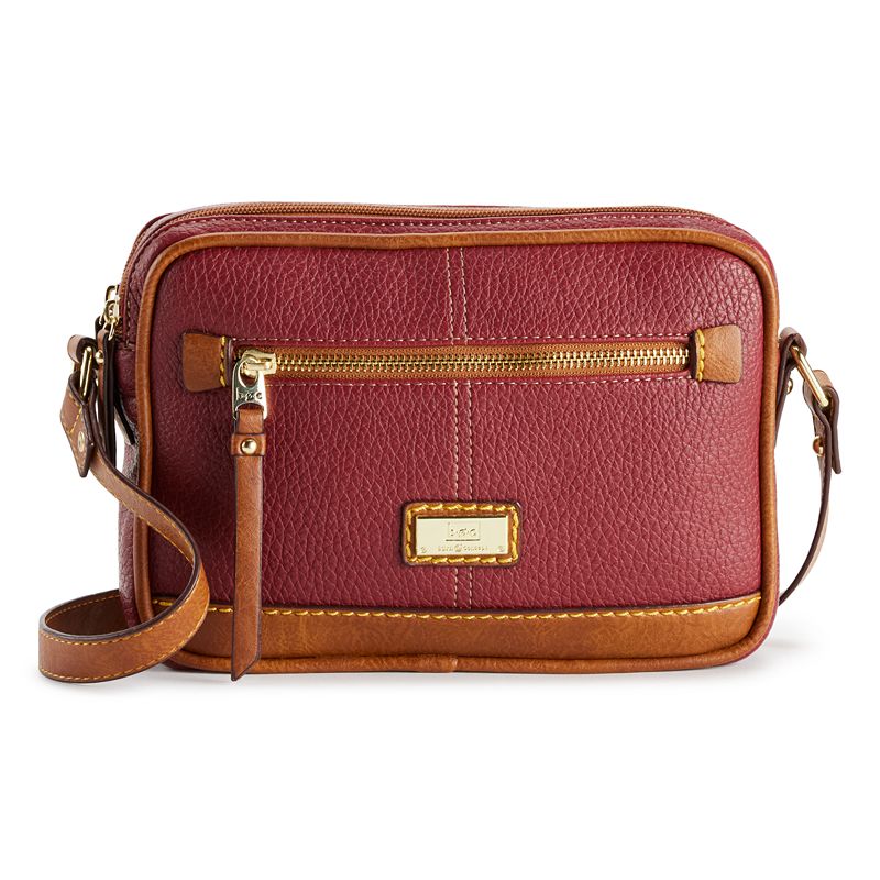 BOC Oakfield Camera Crossbody Bag, Red Saddle