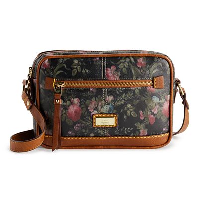 Boc Oakfield Camera Crossbody Bag Midnight Floral Saddle