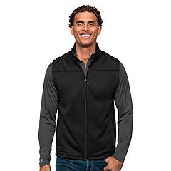 Men's Antigua Steel/Gray Las Vegas Raiders Big & Tall Pace Quarter-Zip Pullover Jacket