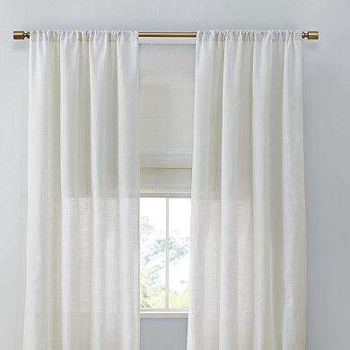 Madison Park Suvi Set of 2 Linen Blend Textured Light Filtering Window Curtain Panels