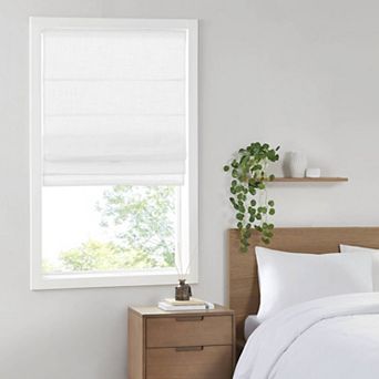 Madison Park Suvi Linen Blend Textured Light Filtering Cordless Roman Shade