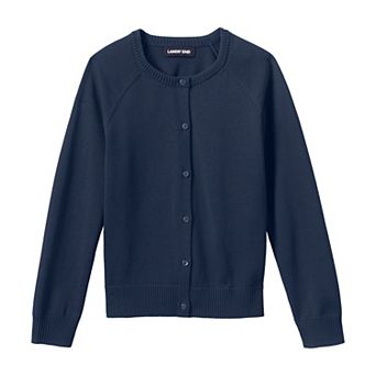Girls 2-20 Lands' End School Uniform Cardigan Sweater